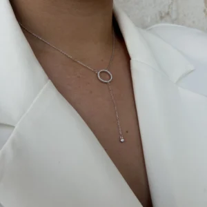 שרשרת מעגל החיים עניבה כסף