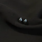 עגילי שיה כסף עדינים בצורת טיפה – LEO Jewelry