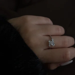 טבעת איילי כסף