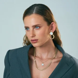 עגילי סופיה זהב