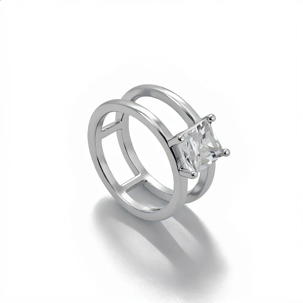 טבעת אודרי כסף 925 על רקע לבן – LEO Jewelry
