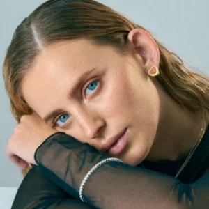 עגילי ליבי זהב