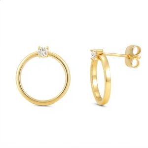 עגילי לורי זהב