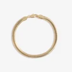 צמיד ג'וליה בציפוי זהב על רקע לבן – LEO Jewelry