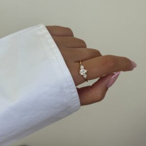 טבעת אריאל זהב