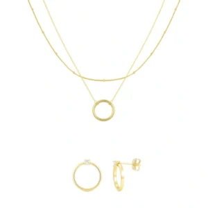 סט לורי שרשרת ועגילים