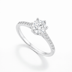 טבעת סוליטר קלאסית