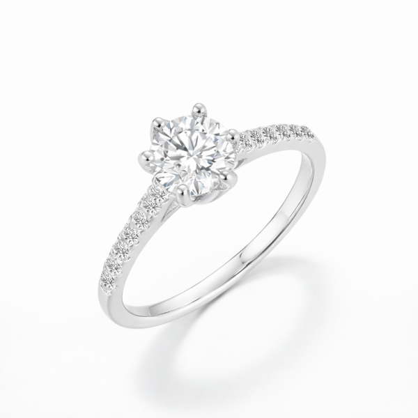 טבעת סוליטר קלאסית