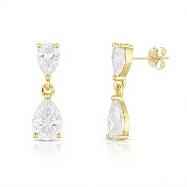 עגילי טיפה זהב__1