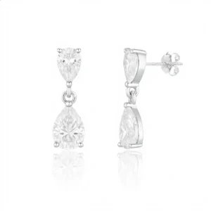 עגילי טיפה כסף