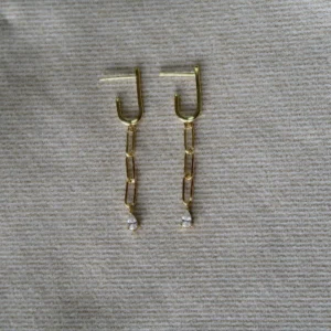 עגילי לינה זהב