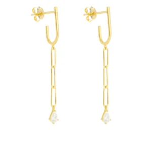 עגילי לינה זהב