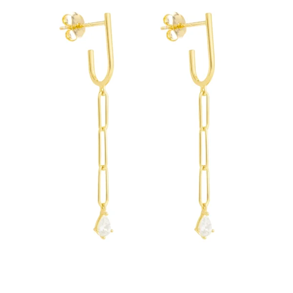 עגילי לינה זהב