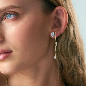 עגילי לינה זהב