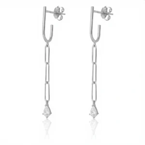 עגילי לינה כסף