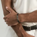 ⁦צמיד עוגן כסוף⁩ – תמונה ⁦2⁩